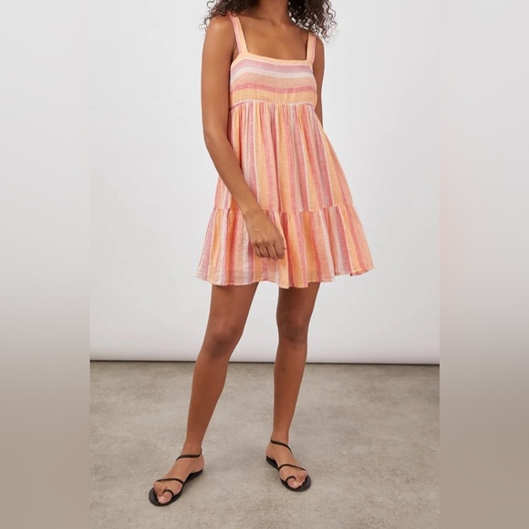 Rails Sadie Dress- Azalea Stripe Mini dress size Medium - Picture 1 of 5